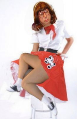 nifty 50s
Keywords: bobby socks saddle shoes poodle skirt